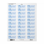 Snow Blue Address Label (Vorne)