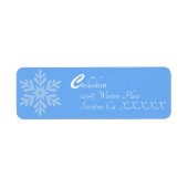 Snow Blue Address Labels (Vorne)