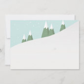 Snow Blue Sledge ist eine der schönsten und belieb Einladung (Rückseite)