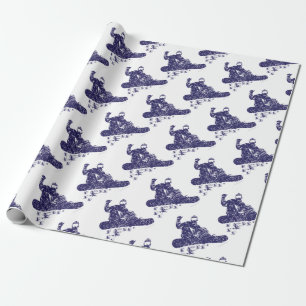 Snow-Boarder Geschenkpapier