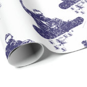 Snow-Boarder Geschenkpapier (Rolleneckpunkt)