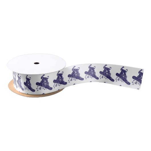 Snow-Boarder Satinband (Spule)