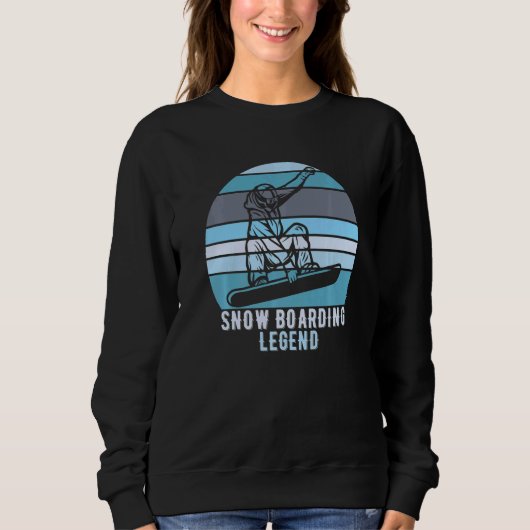 Snow Boarding Legend Snowboarden Sweatshirt (Vorderseite)