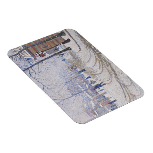 Snow, Boulevard de Clichy, Paris, 1886 Magnet (Rechte Seite)