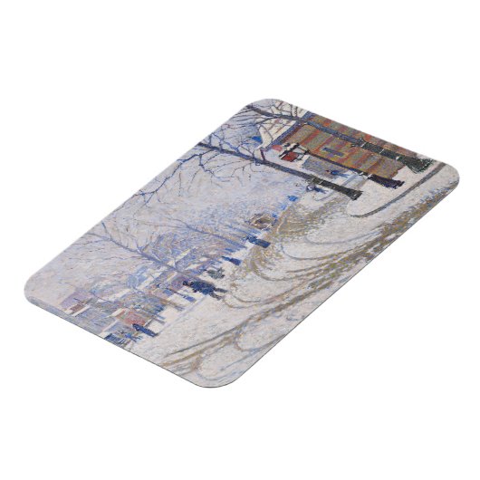 Snow, Boulevard de Clichy, Paris, 1886 Magnet (Linke Seite)