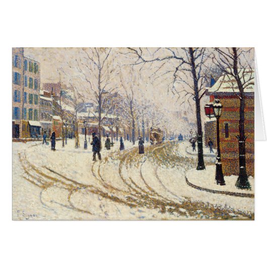 Snow, Boulevard de Clichy, Paris, Paul Signac (Vorderseite (Horizontal))