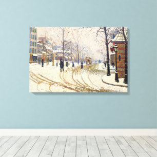 Snow, Boulevard de Clichy, Paris, Paul Signac Leinwanddruck