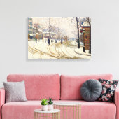 Snow, Boulevard de Clichy, Paris, Paul Signac Leinwanddruck (Insitu (Wohnzimmer))