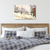 Snow, Boulevard de Clichy, Paris, Paul Signac Leinwanddruck (Insitu (Schlafzimmer))