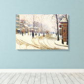 Snow, Boulevard de Clichy, Paris, Paul Signac Leinwanddruck (Insitu (Holzboden))