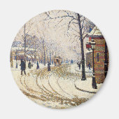 Snow, Boulevard de Clichy, Paris, Paul Signac Magnet (Vorne)