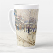 Snow, Boulevard de Clichy, Paris, Paul Signac Milchtasse (Linke Ecke)