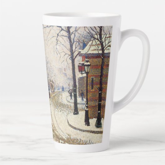 Snow, Boulevard de Clichy, Paris, Paul Signac Milchtasse (Rechts)