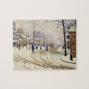 Snow, Boulevard de Clichy, Paris, Paul Signac Puzzle