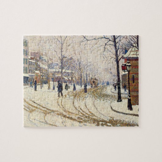 Snow, Boulevard de Clichy, Paris, Paul Signac Puzzle (Horizontal)
