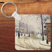 Snow, Boulevard de Clichy, Paris, Paul Signac Schlüsselanhänger (Vorderseite)