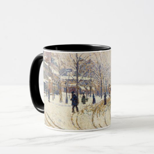 Snow, Boulevard de Clichy, Paris, Paul Signac Tasse (Vorderseite Links)