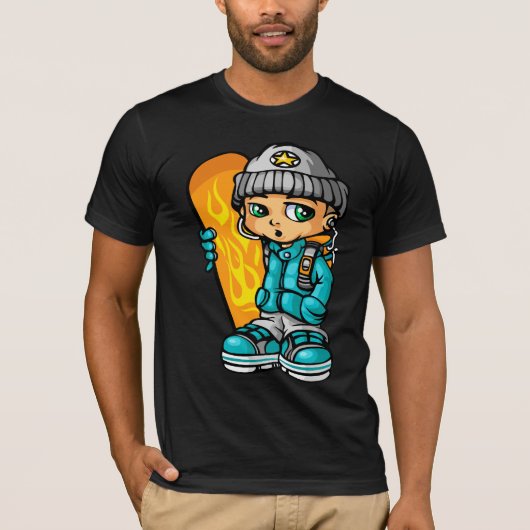 Snow boy and mp3 T-Shirt (Vorderseite)