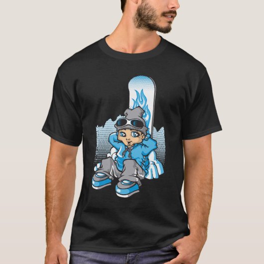 Snow Boy Resting T-Shirt (Vorderseite)
