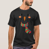 Snow Boy Snowman Face mit Carrot Nose Kids Boys G T-Shirt (Vorderseite)
