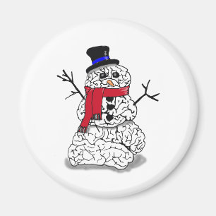 Snow Brain Magnet