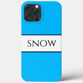SNOW Bright Hübsch Sky Blue White Winter Streifen Case-Mate iPhone Hülle