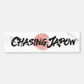 Snow Brush Art - Chasing Japow Autoaufkleber (Vorne)