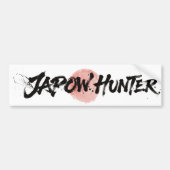 Snow Brush Art - Japow-Jäger Autoaufkleber (Vorne)