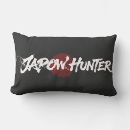 Snow Brush Art - Japow Jäger - Schwarz Lendenkissen