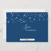 Snow Bubbles Weihnachtskranz Fotokarte Feiertagskarte (Rückseite)