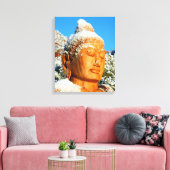Snow Buddha Leinwanddruck (Insitu (Wohnzimmer))