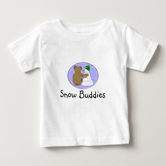 Snow Buddies Baby T-shirt (Vorderseite)