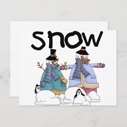 Snow Buddies Tshirts und Gifts (Vorne/Hinten)