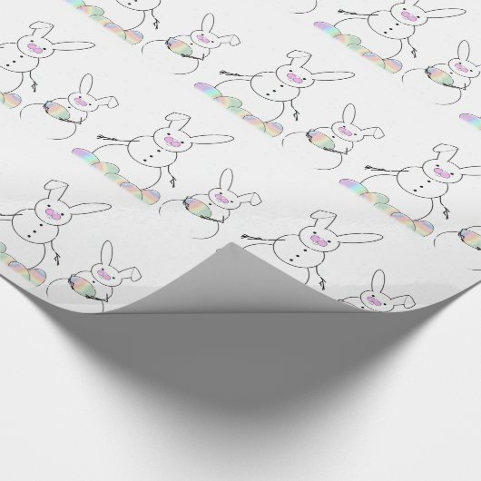 Snow Bunnies Geschenkpapier (Ecke)
