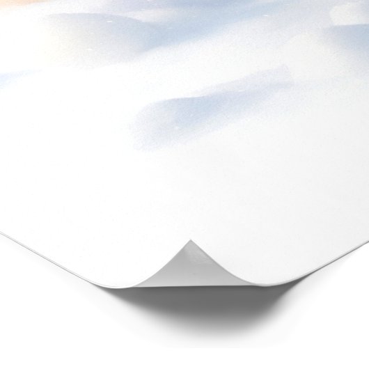 Snow Bunny Christmas Poster (Ecke)