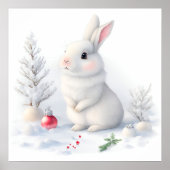 Snow Bunny Christmas Poster (Vorne)