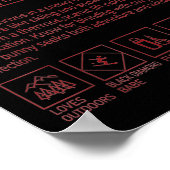 Snow Bunny Definition Funny Trendy Winter Skiing C Poster (Ecke)