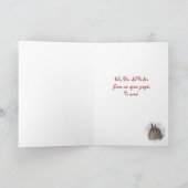 Snow Bunny Dia del Padre Karte (Innenseite)