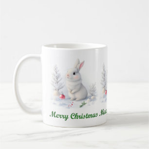 Snow Bunny Frohe Weihnachten Tasse