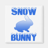 Snow Bunny Magnet (Vorne)