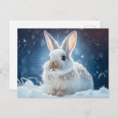 Snow Bunny Postcard Postkarte (Vorne/Hinten)