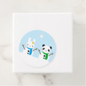 Snow Bunny & Snow Panda Geschenkanhänger (Beispiel)