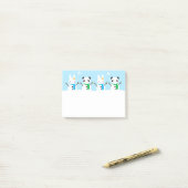 Snow Bunny & Snow Panda Post-it Klebezettel (Auf Schreibtisch)