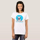 Snow Bunny Snowman Rabbit witzig T-Shirt (Vorne ganz)