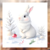 Snow Bunny Weihnachtsfenster Klammern Fensteraufkleber (Blatt 2)