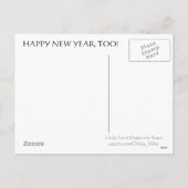 Snow-Bunting postcard Feiertagspostkarte (Rückseite)