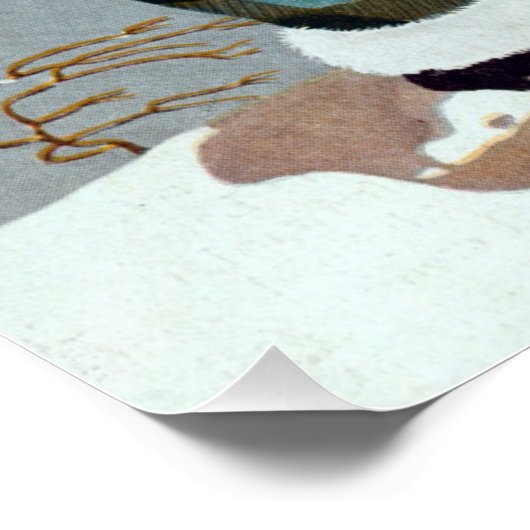 Snow Buntings - Will Hammell Poster (Ecke)