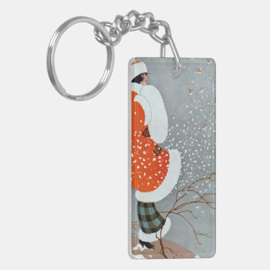 Snow Buntings - Will Hammell  Schlüsselanhänger (Vorderseite links)