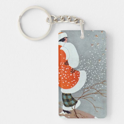 Snow Buntings - Will Hammell Schlüsselanhänger (Vorderseite)