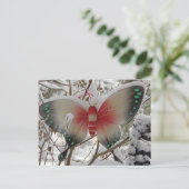 Snow Butterfly Postkarte (Stehend Vorderseite)